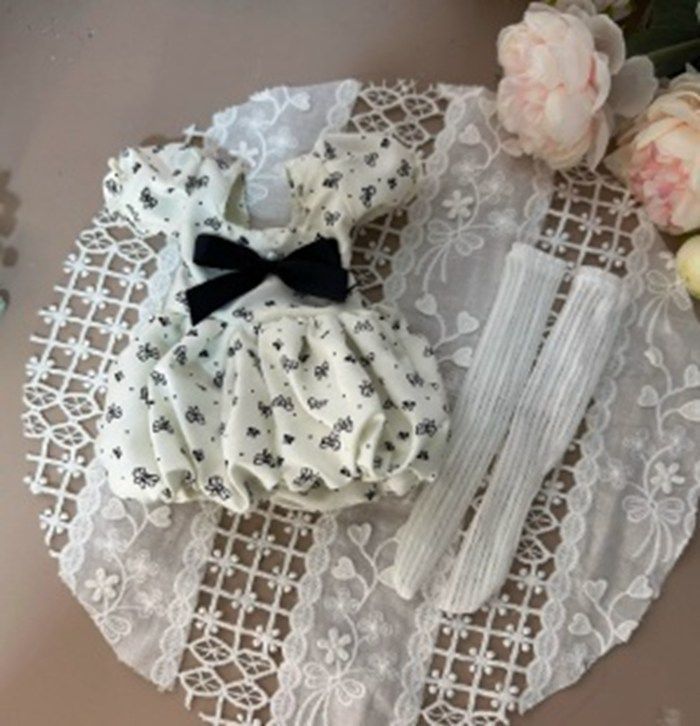 ドール用服 リボン 1/4ドール服 人形ドール ワンピース 着せ替え服