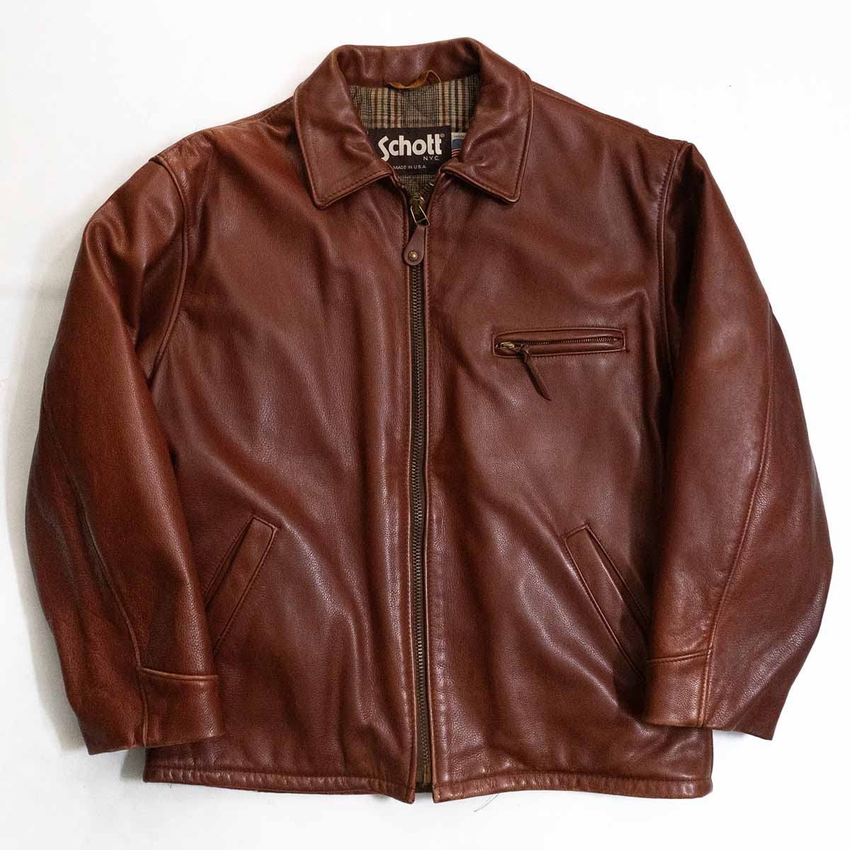 Schott ブラックレザーシングルライダース 36美品 楽天市場】牛革 ステアハイド Schott 641XX 60's641XX シングル