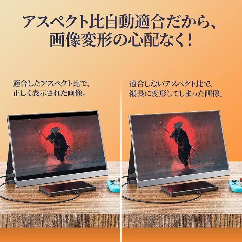 新品】 モバイルモニター kksmart 13.5インチ 超薄型 超軽量380g 狭 