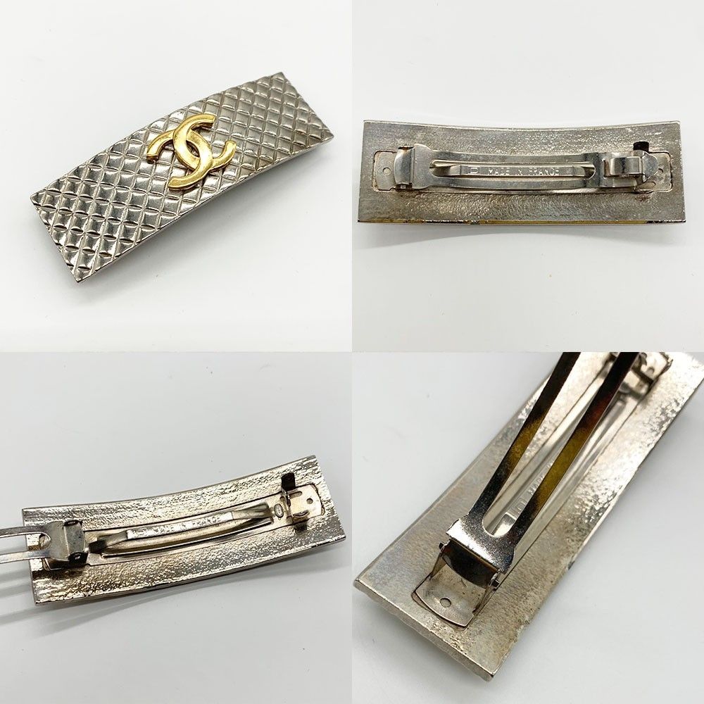 シャネル バレッタ マトラッセ ヘアアクセサリー 98P ABランク 中古  