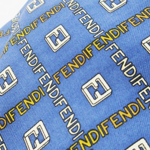 フェンディ FENDI ネクタイ レギュラー シルク 絹 FFロゴ ズッカ