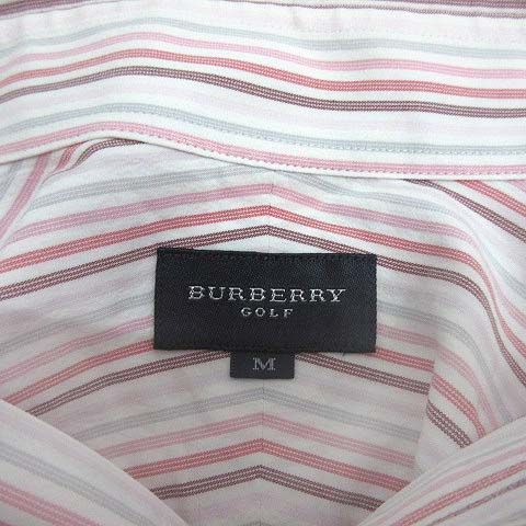 BURBERRY GOLF バーバリーゴルフ シアサッカー 半袖シャツ 胸ロゴ BURBERRY GOLF バーバリーゴルフ シアサッカー 半袖シャツ 胸