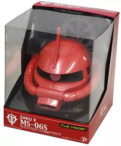 機動戦士ガンダム MS-06S シャア専用ザク カップホルダー 中古】食器 MS-06S シャア専用ザクII(メタリック) カップホルダー
