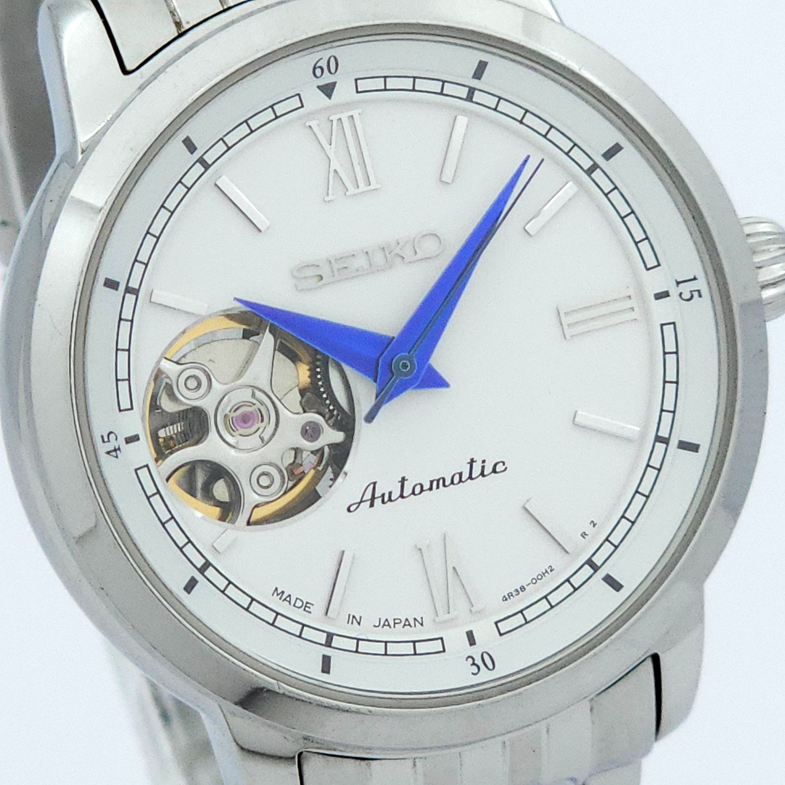 【美品】セイコー　プレサージュ4R38　自動巻き　オープンハート SEIKO(セイコー) / プレサージュ/オープンハート/自動巻腕時計