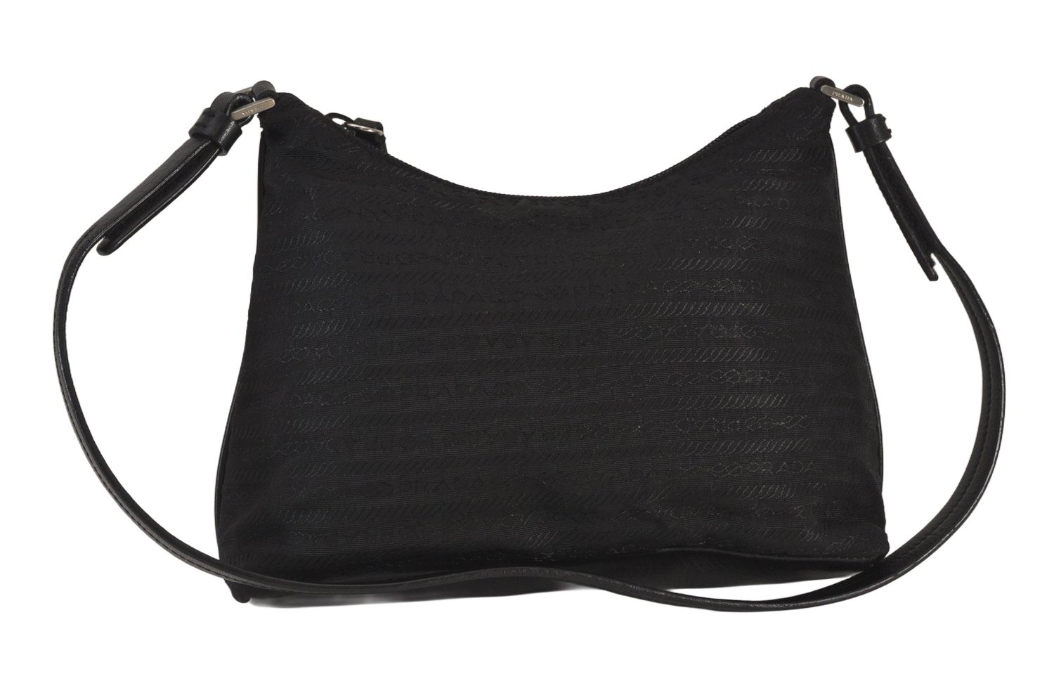 PRADA プラダ トートバッグ ショルダーバッグ レザー ヴィンテージ PRADA プラダ ショルダーバッグ ブラック ロゴ ギャザー レザー