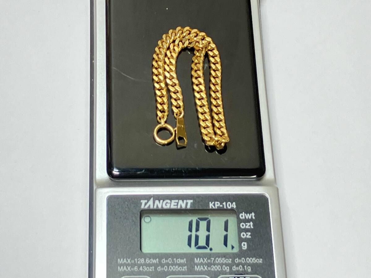 K18 ゴールド 約17.5cm 総重量約10.1g 喜平 ブレスレット FORTGASGNV_COM_BR