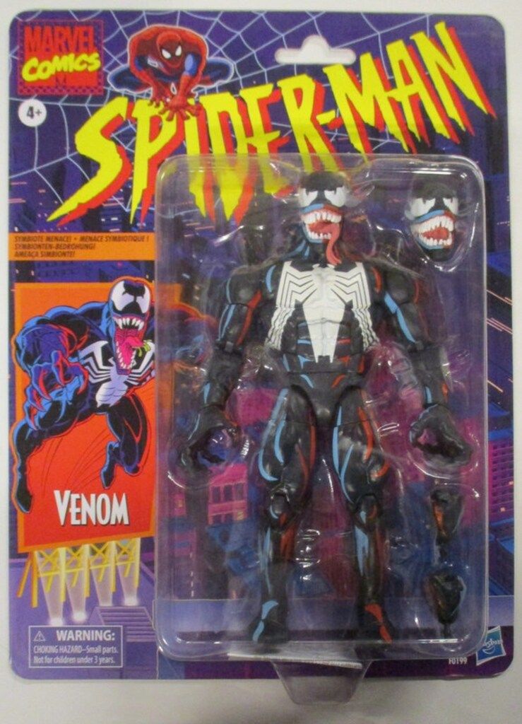 HASBRO (VINTAGE RETRO) SPIDER MAN VENOM 6インチ Legends Marvel