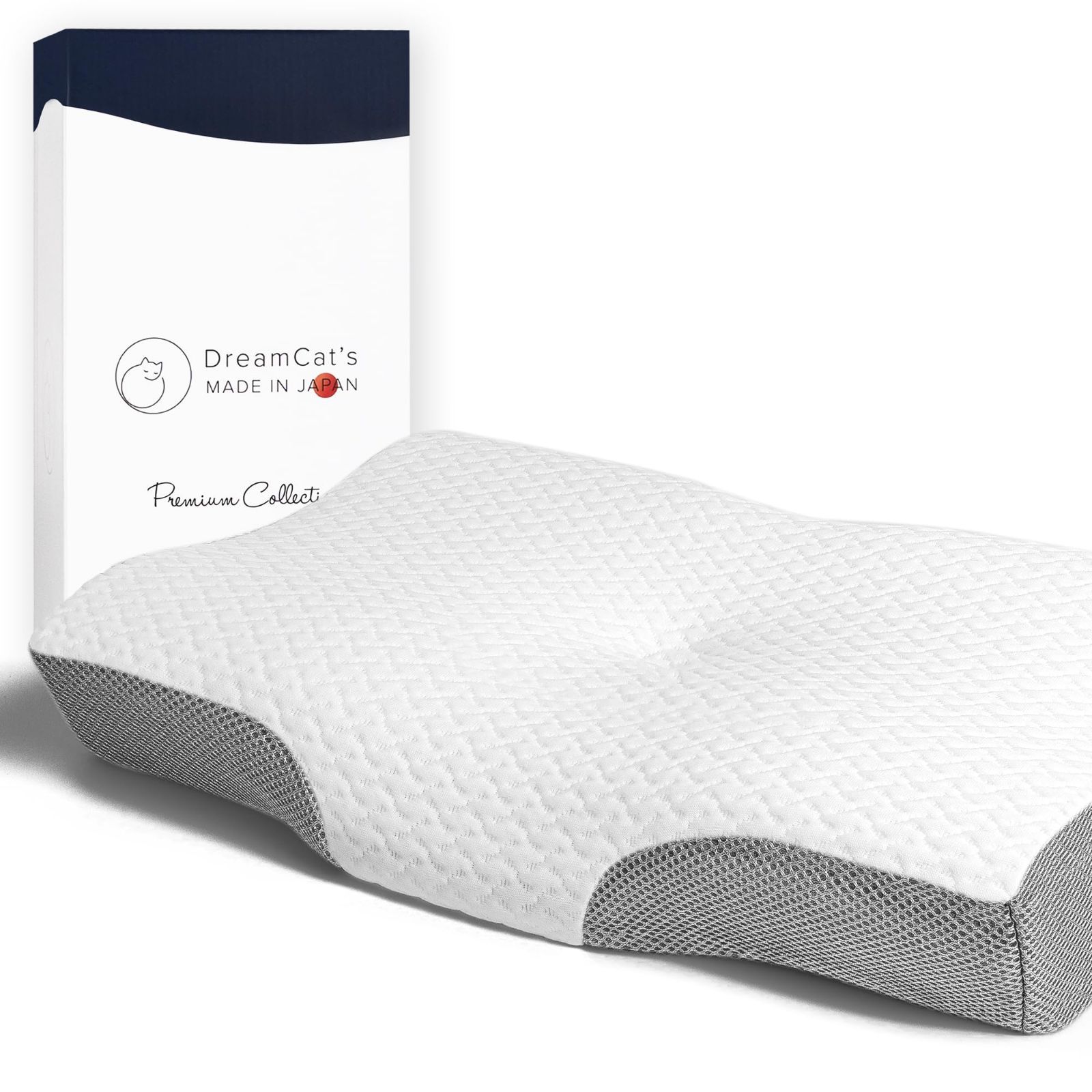 DreamCat's 枕 低反発 日本製 まくら 首が痛くならない 人気 安眠 高さ調節 仰向き 横向き プレゼント (ダークブルー) DreamCat\u0027s 枕 低反発 日本製 まくら 首が痛くならない 人気 安眠 高さ調節