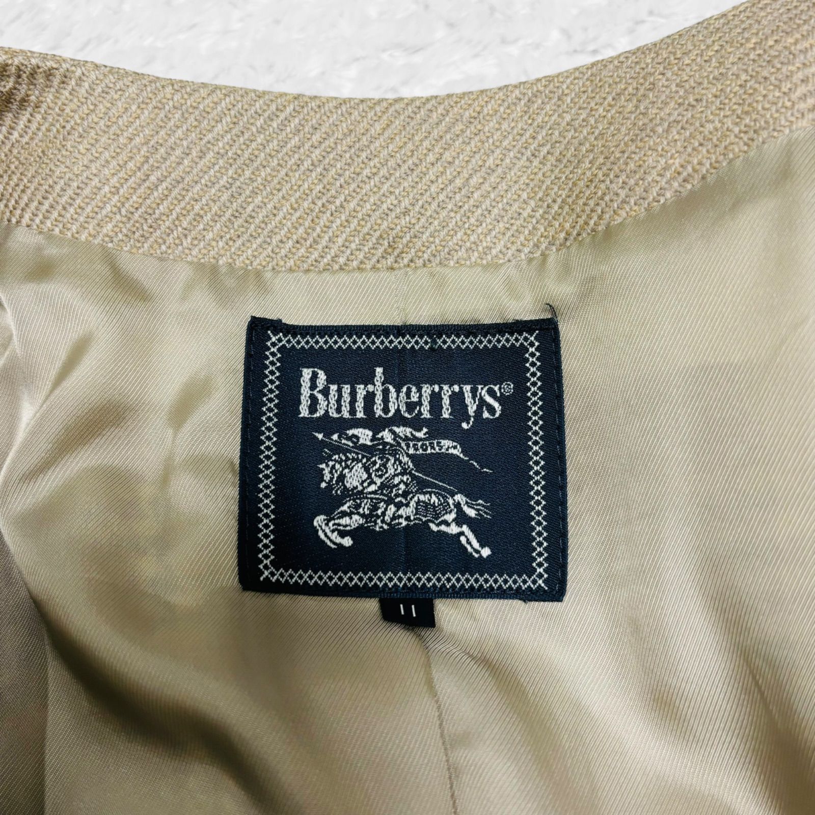 Burberry バーバリー ノーカラー スーツ セットアップ スカート