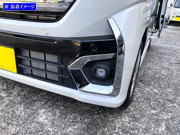 スペーシアカスタム MK54S MK94S メッキフォグベゼルモール - メルカリ