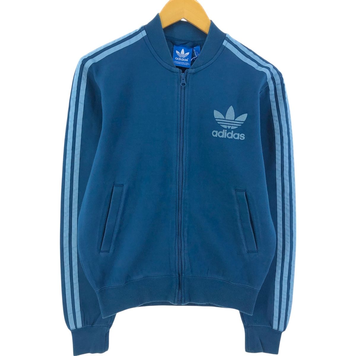 古着 アディダス adidas ORIGINALS オリジナルス フルジップスウェットシャツ トレーナー メンズS相当/eaa449889