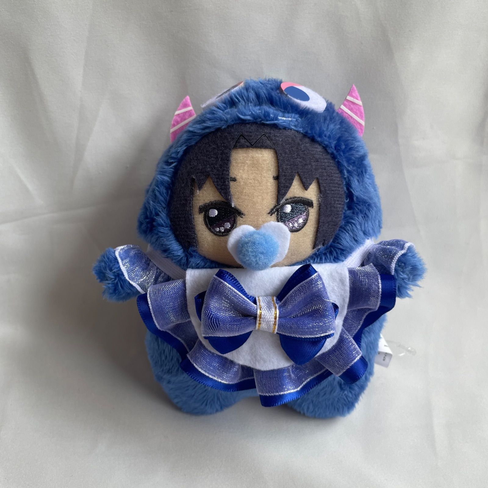 S_1】ぬい服 モンぬい ワルモフ スタイ おしゃぶ付き 青 - メルカリ