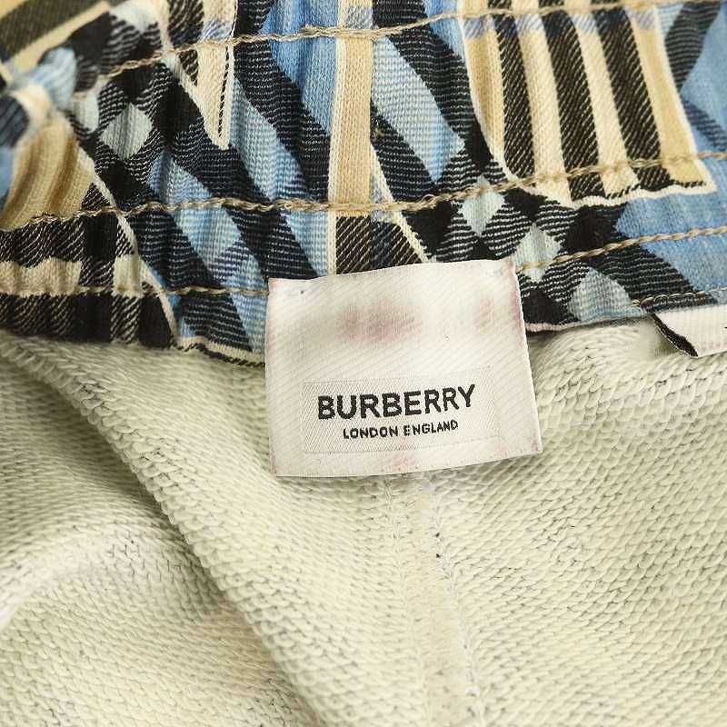 Burberry チェックプリントドローストリングショーツ チェック ストレッチコットン ショーツ (アーカイブベージュ