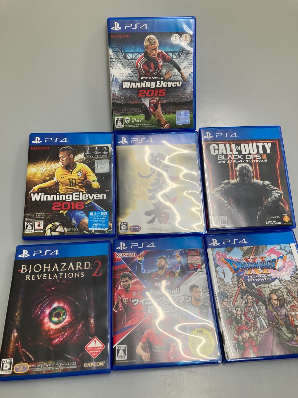 ☆PlayStation4 ソフト7点セット ウイニングイレブン 鬼武者 バイオ 