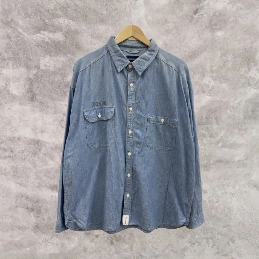 トップス DESCENDANT/VANNIG CHAMBRAY SHIRT DESCENDANT/VANING CHAMBRAY SHIRT