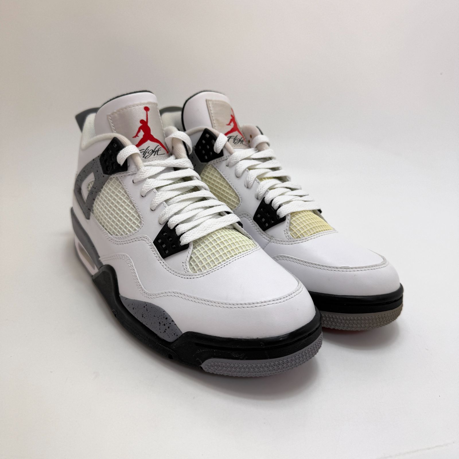 NIKE AIR JORDAN 4 RETRO WHITE CEMENT GREY BLACK 2011 308497 103