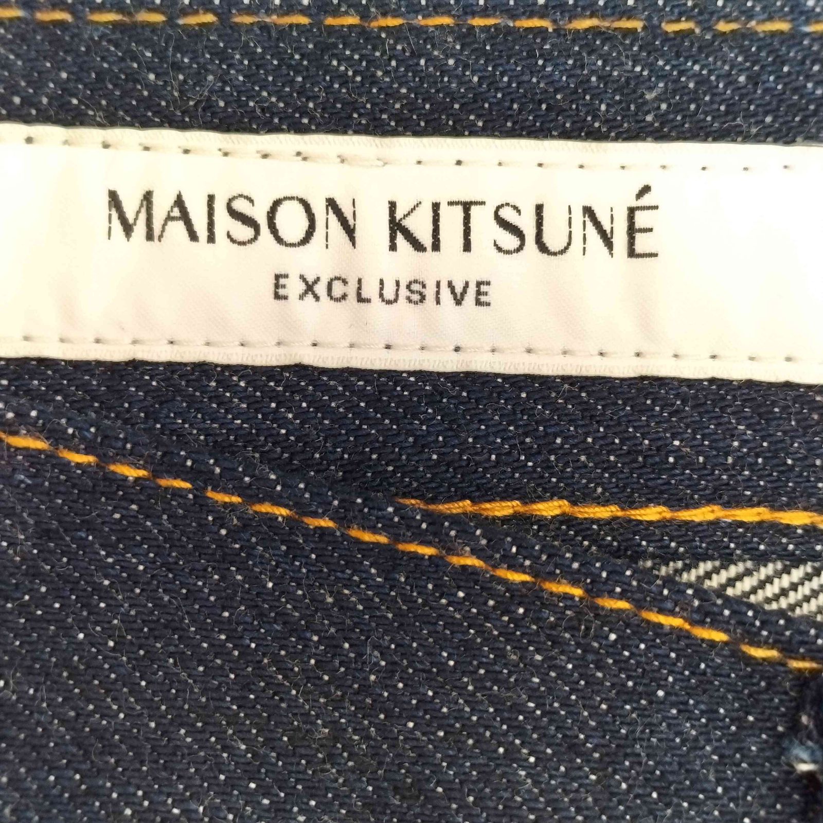 メゾンキツネ MAISON KITSUNE JP STRAIGHT DENIM PANTS ジャパン 