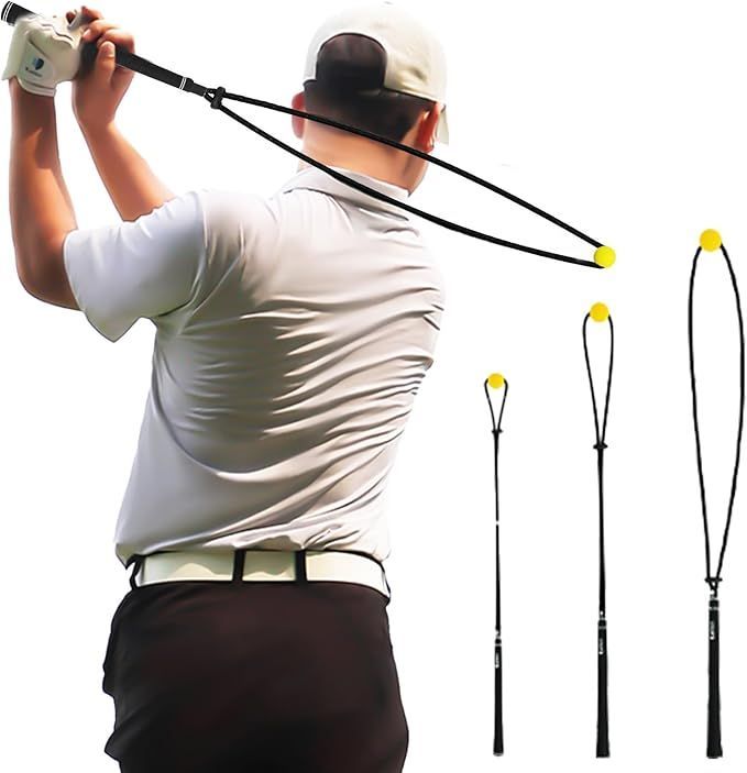 ROOKIE ROOKIE] 飛距離ロープ ゴルフグリップ型、ゴルフスイング練習機