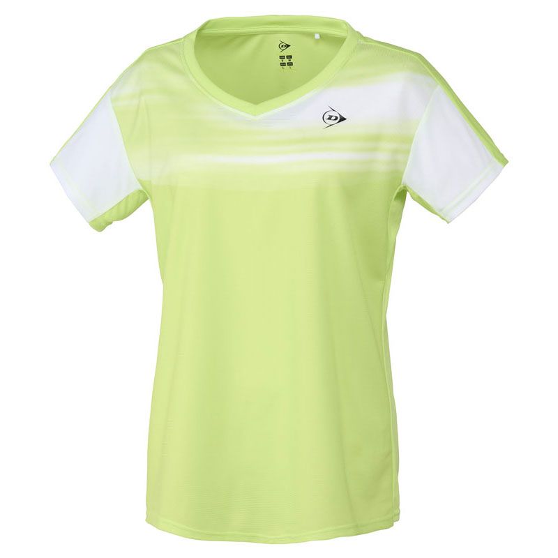 DUNLOP(ダンロップ) ゲームシャツ ＤＡＰ－１４６２Ｗ テニス・バドミントン ウェア（レディース） (DAP1462W)、(LGN)Ｌグリーン