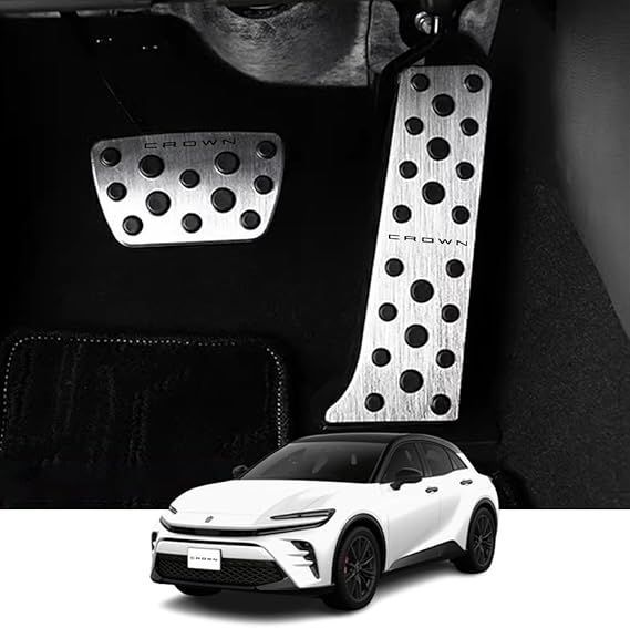 【在庫処分】Kakash トヨタ専用 高品質アルミ合金フットペダルカバー ブレーキ フットレストアクセルペダル内装カスタムパーツ アクセサリーキズ防キズ 防汚れ おしゃれ，面倒な穴あけ作業