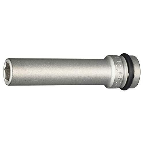 4NV-12L100:二面幅:12mm トネ(TONE) インパクト用超ロングソケット 4NV-12L100 差込角12.7mm(1/2＂) 二面幅12mm