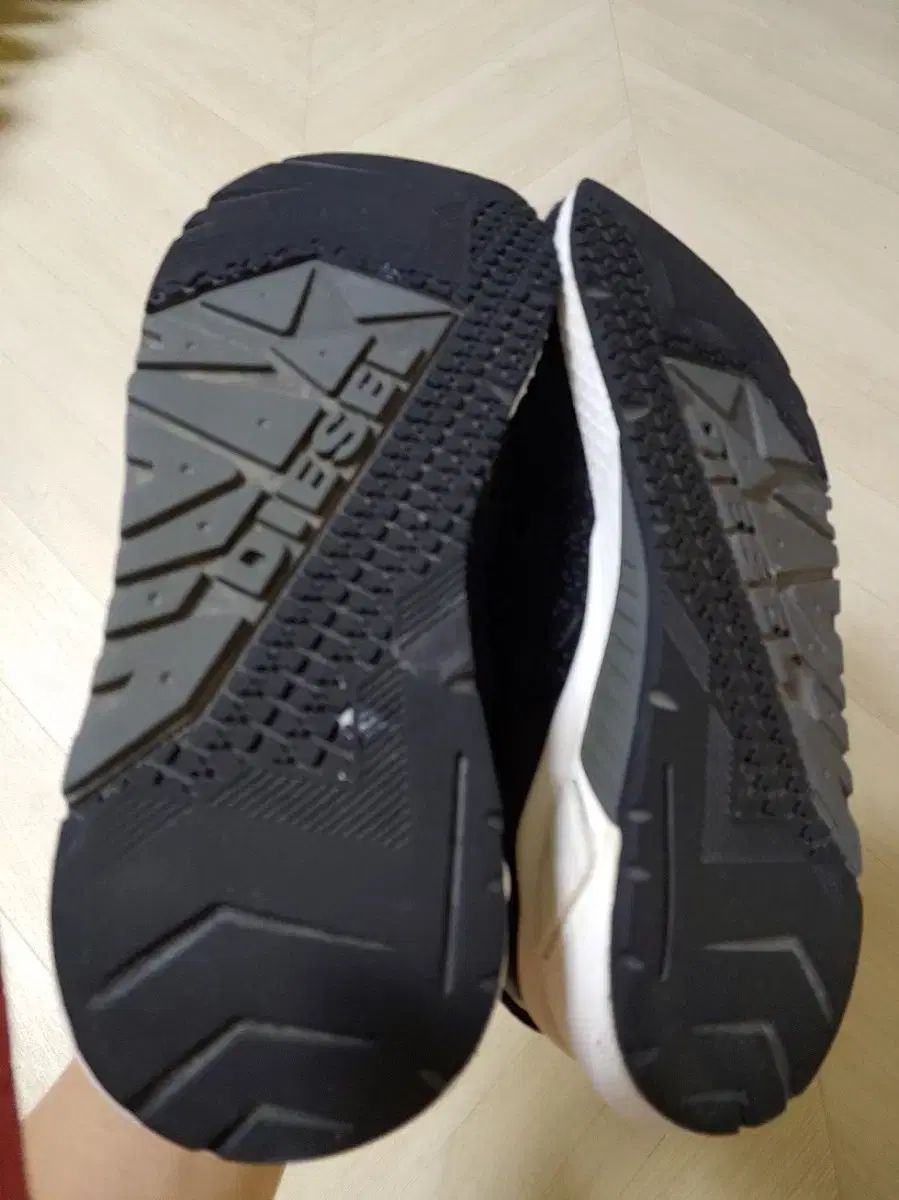 DIESEL ディーゼル ブラック ニットスリッポン スニーカー 40 260