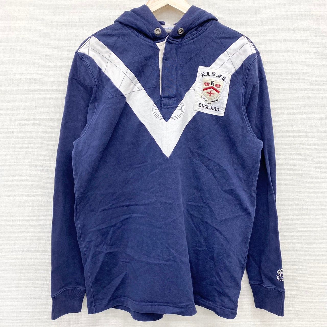 ラグビー ラルフローレン ラガーシャツ フード付き パーカー M