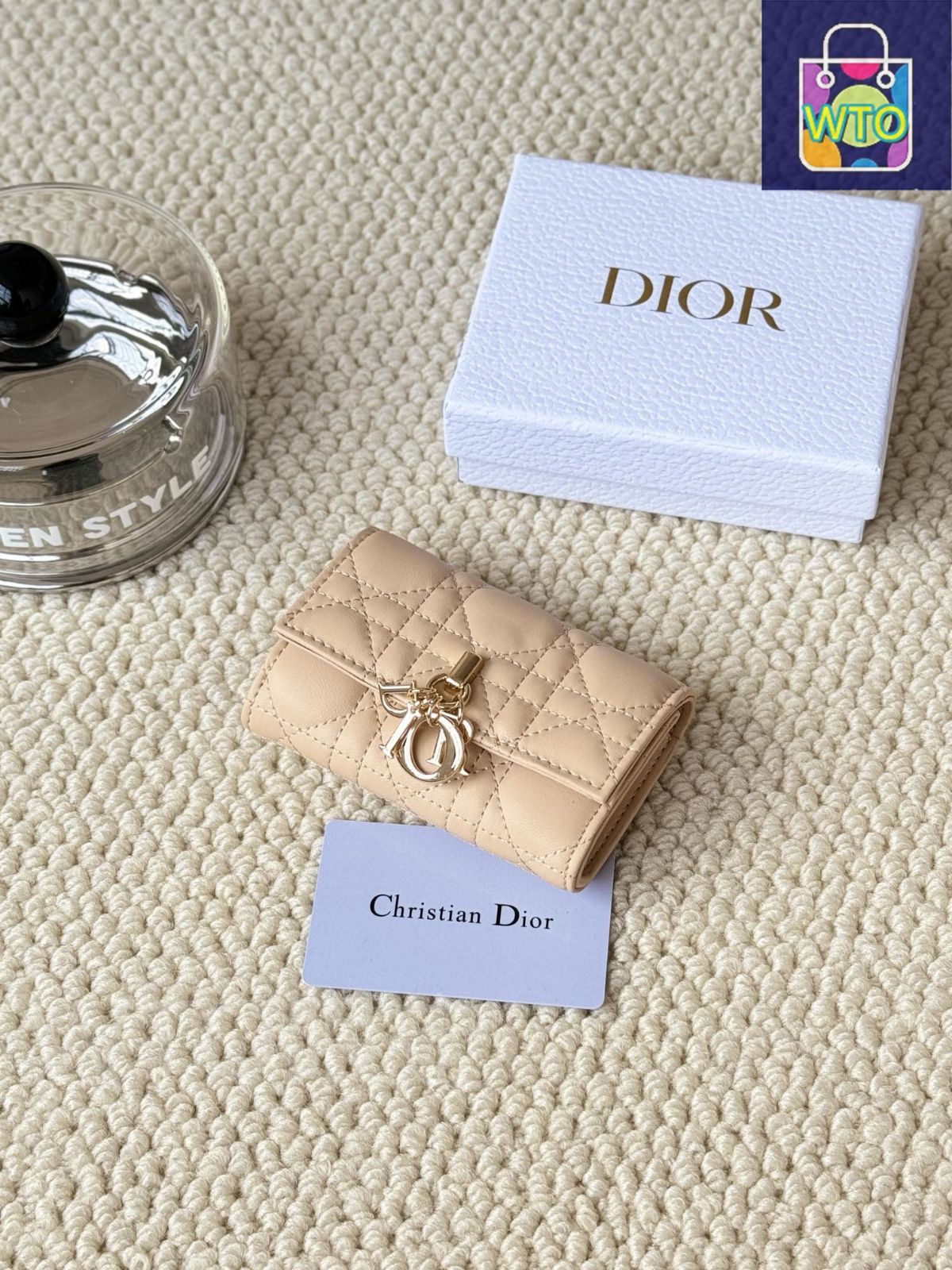 【大人上品♪】DIOR★My Dior Glycine ウォレット 今日特価】My Dior Glycine ウォレット, ラズベリーピンク, 藤の