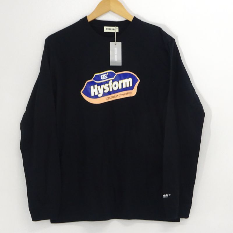 三重店】HYSFORM｜ハイスフォーム ロングスリーブロゴTシャツ ブラック