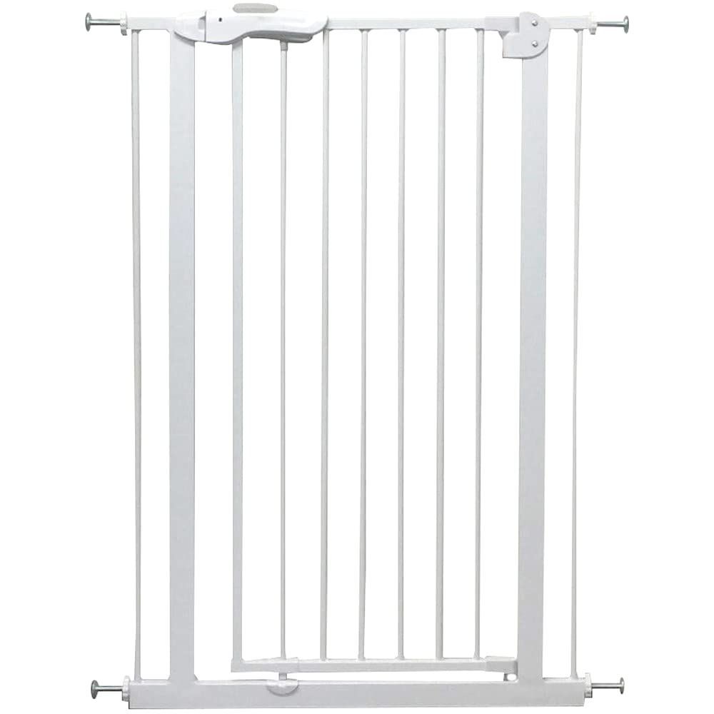 ペットゲート ドア付き ハイタイプ アイリスプラザ ホワイト 高さ112cm 設置幅75-85cm