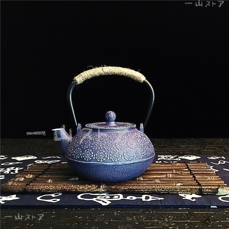 未使用品 鋳心ノ工房 増田尚紀デザイン 平つぼL 鉄急須 南部