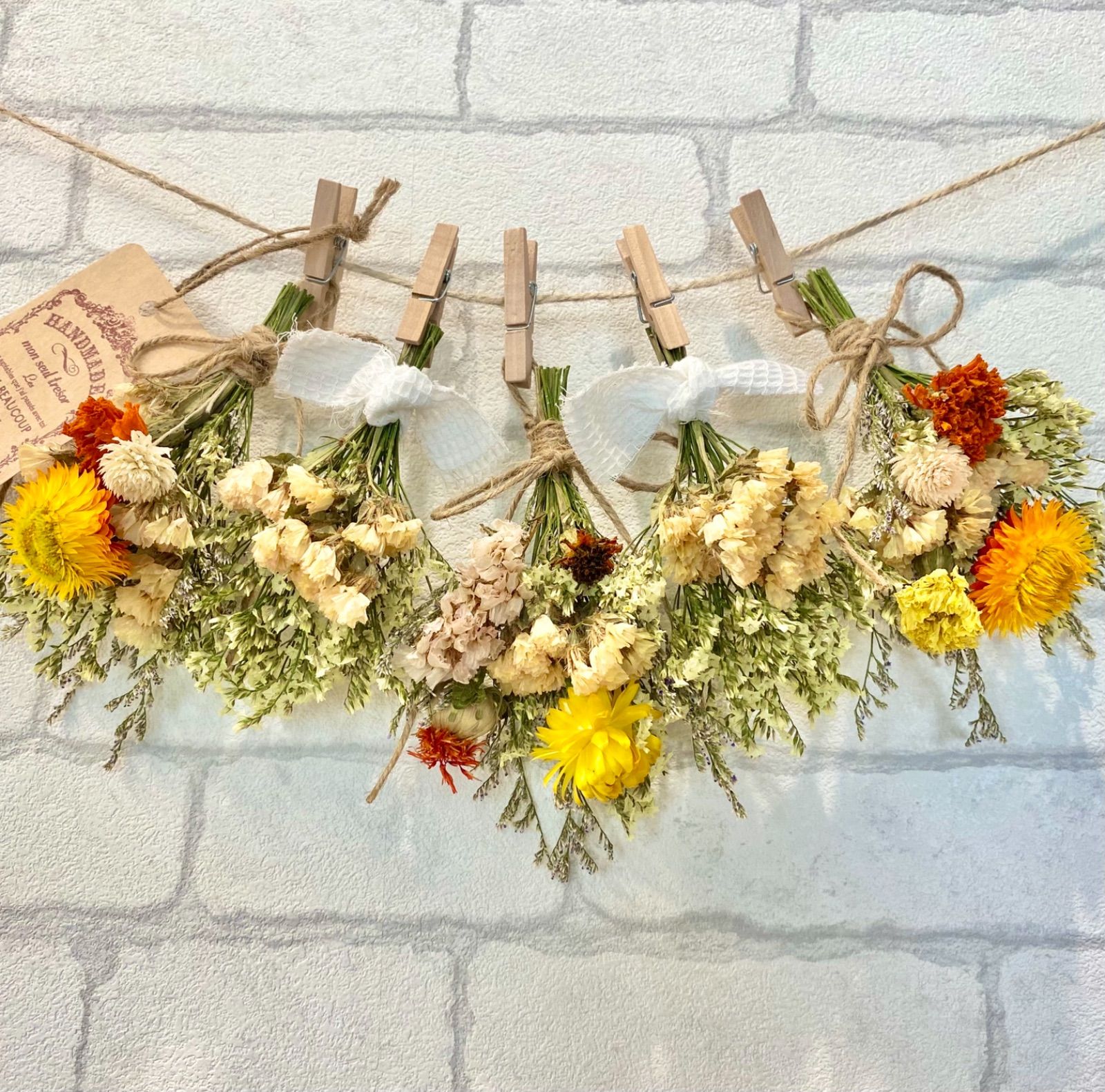 ドライフラワー スワッグ ガーランド