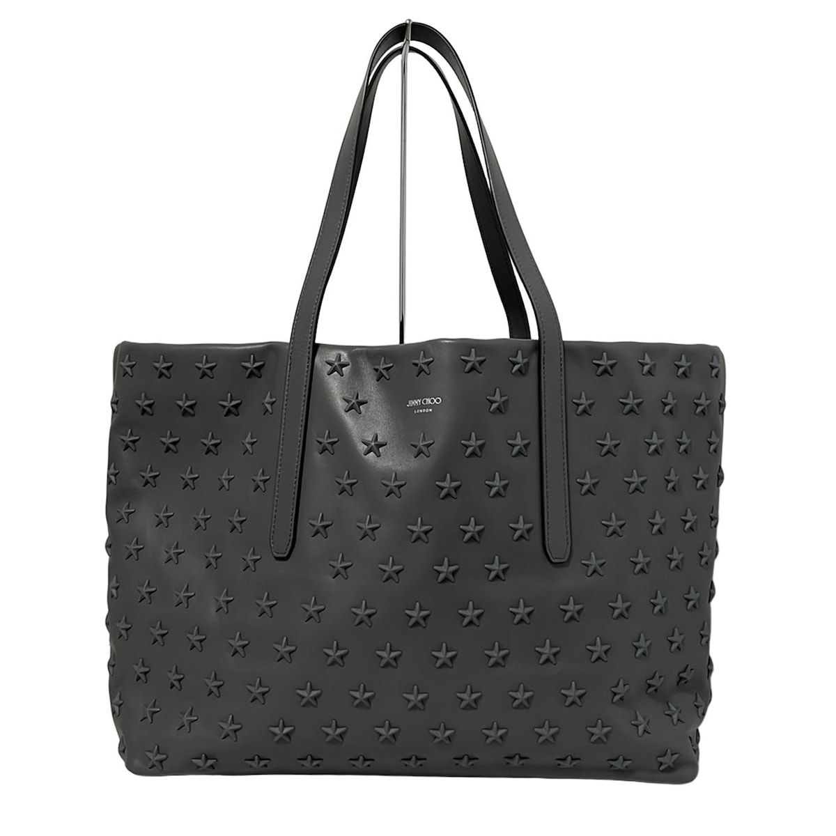 JIMMY CHOO(ジミーチュウ) トートバッグ ピムリコS グレー