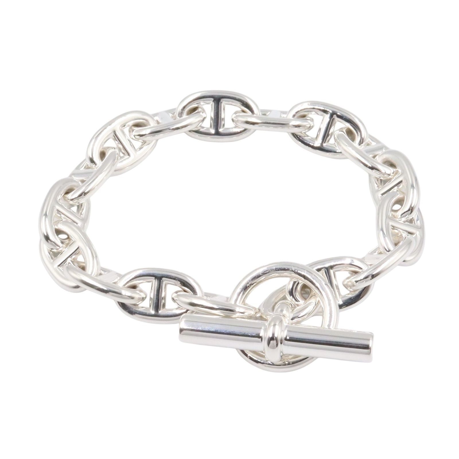 エルメス HERMES ブレスレット シェーヌダンクル MM 16コマ ブレスレット 腕回り17㎝ シルバー925 シェーヌダンクル MM 16コマ ブレスレット ユニセックス Used A