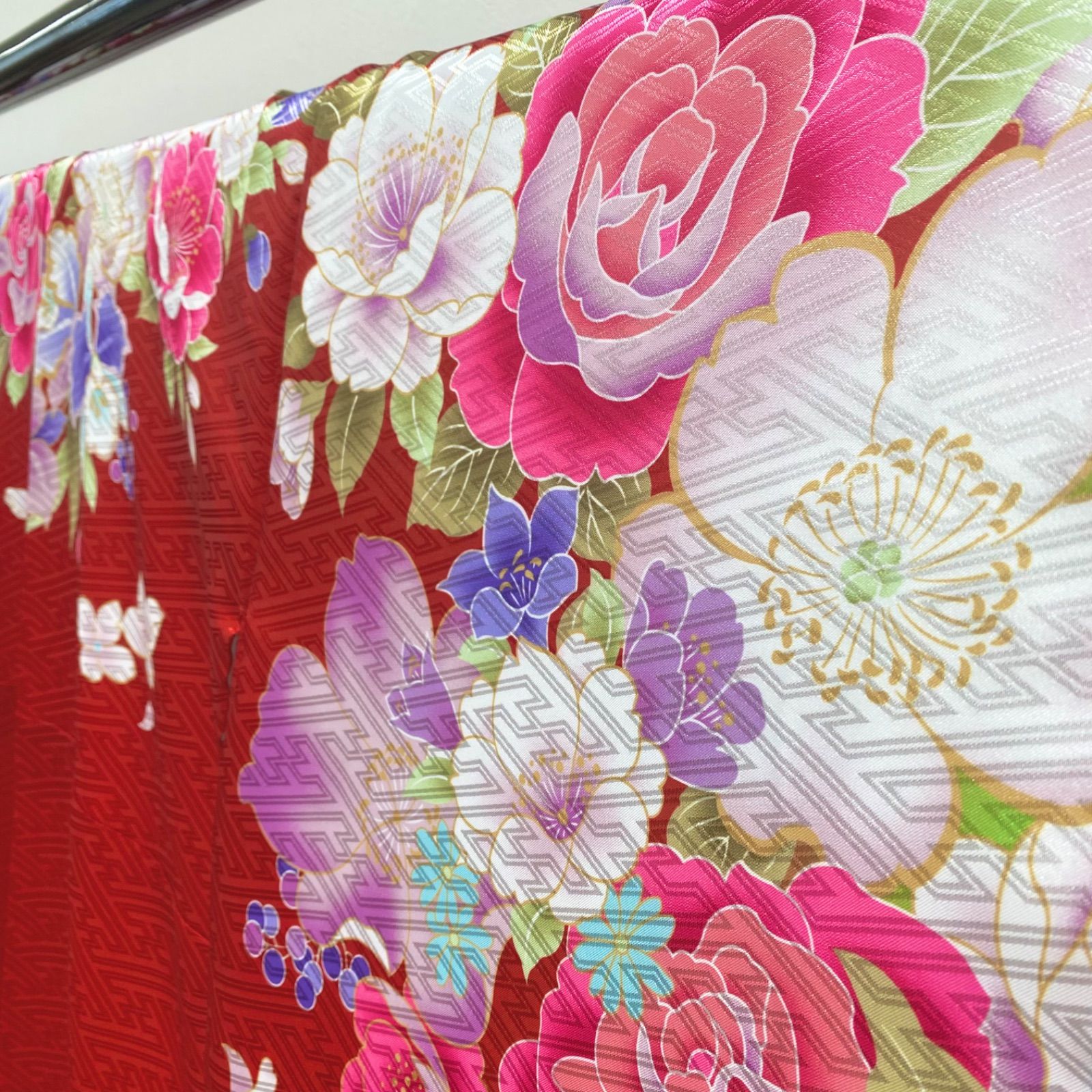 二尺袖 ポリエステル着物