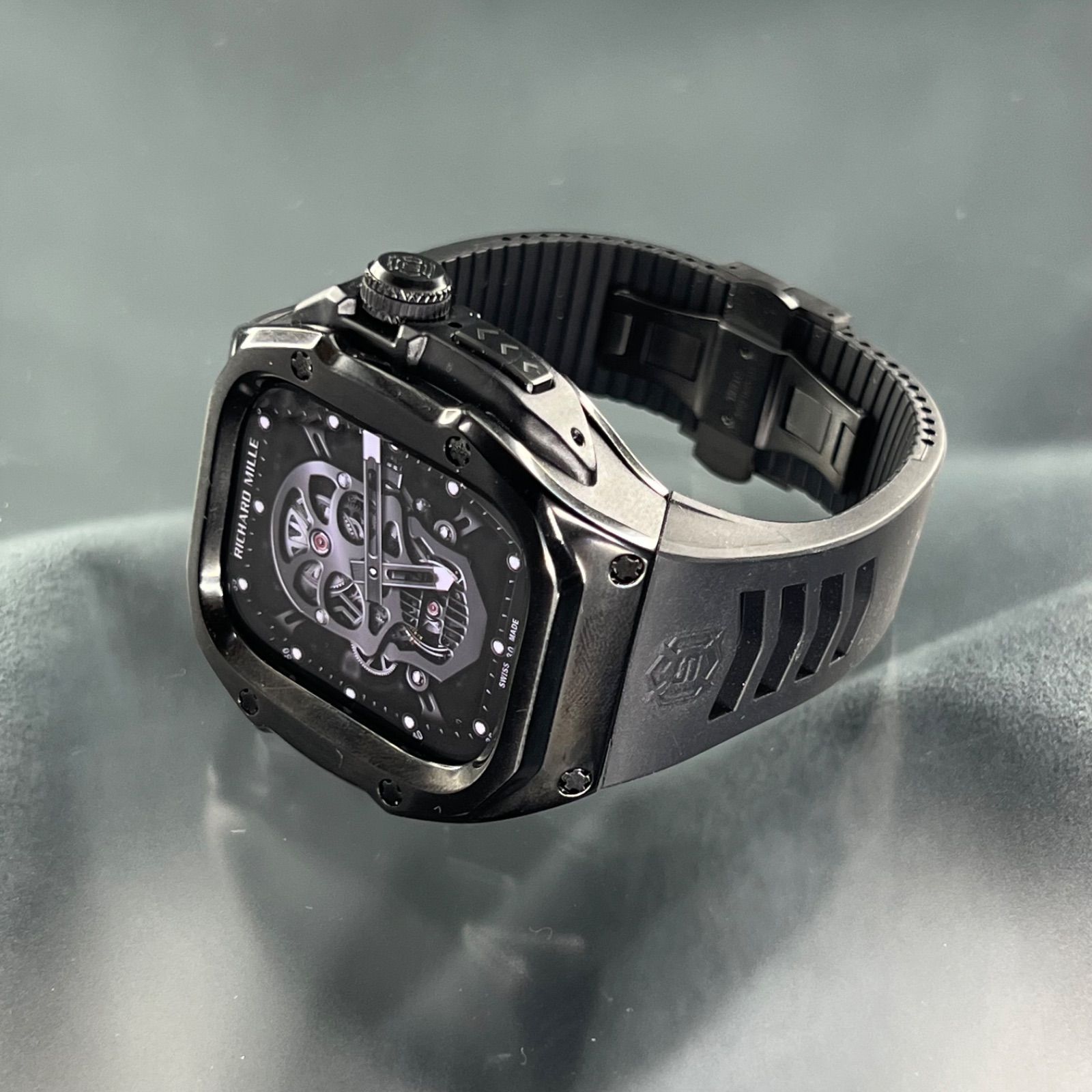 49mm ブラック ステンレス ケースアップルウォッチ ウルトラ