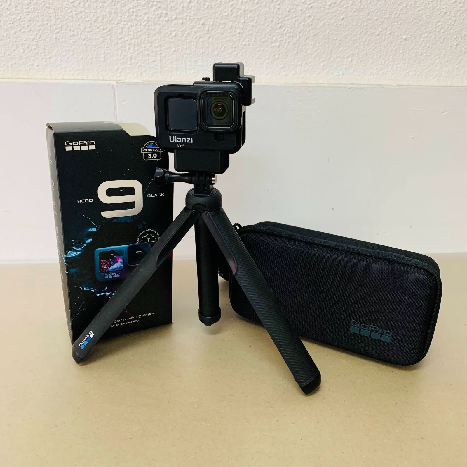 動作良好 GoPro HERO9 Black CHDHX-901-FW 初期セット全てあり ゴープロ ウェアラブルカメラ アクションカメラ 箱あり C1183 80サイズ発送
