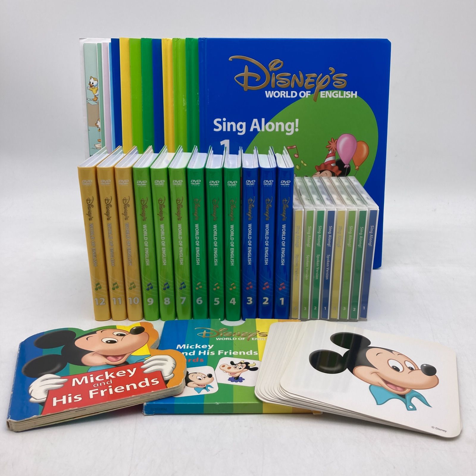2018年 シングアロングセット 新子役 DVD12枚 絵本＆CD 字幕あり ディズニー英語システム DWE Disney ワールドファミリー 309726