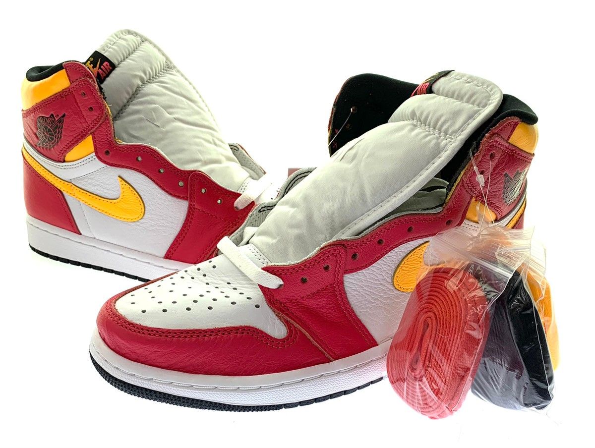 ナイキ NIKE  Air Jordan 1 High OG Light Fusion Red 555088-603 メンズ靴 スニーカー ロゴ レッド 27.5cm 201-shoes714