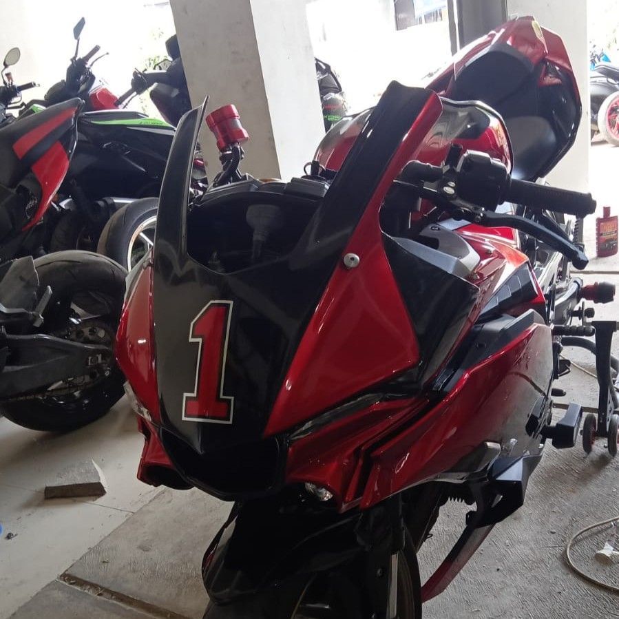 KB ZX-25R ZX-4R カスタムアッパーカウル R1タイプ 受注製造