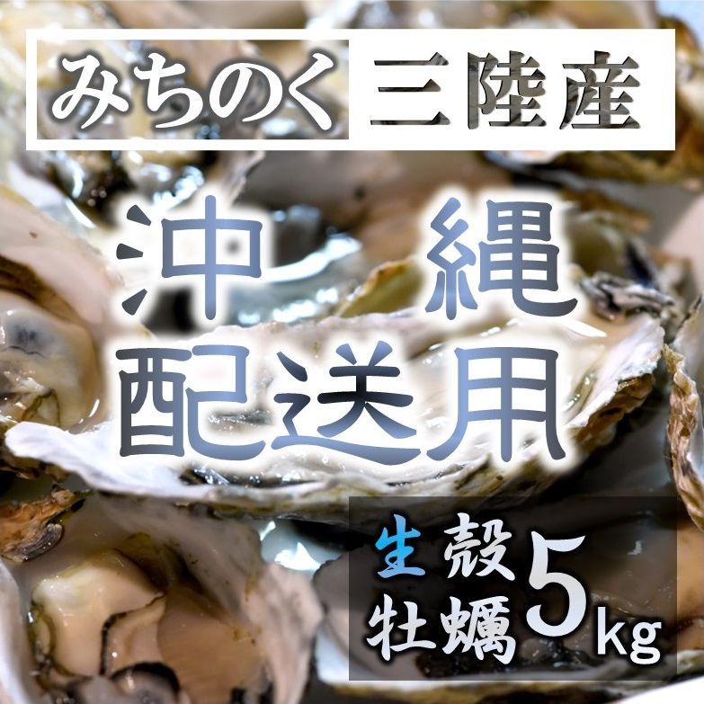 沖縄配送用 生食OK 5kg 三陸産 殻付き生牡蠣 新鮮 宮城 石巻 鉄分 亜鉛 ミネラル豊富 カキ バーベキュー 貝 魚介類 かき 贈答 パーティ 刺身 焼く 蒸す 揚げ 漬け フライ 等様々なお料理にも