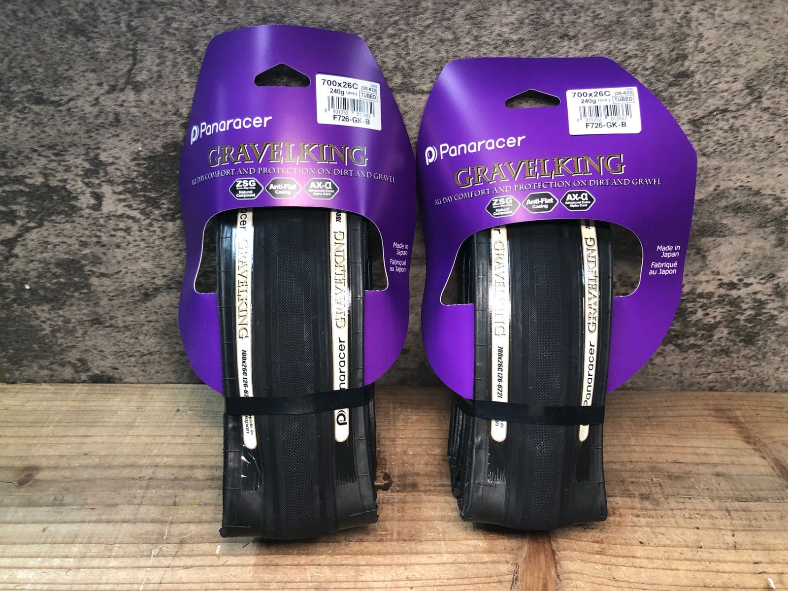【新品未使用】GRAVELKING 700x26C クリンチャー2本セット JD656 パナレーサー Panaracer グラベルキング GRAVEL KING