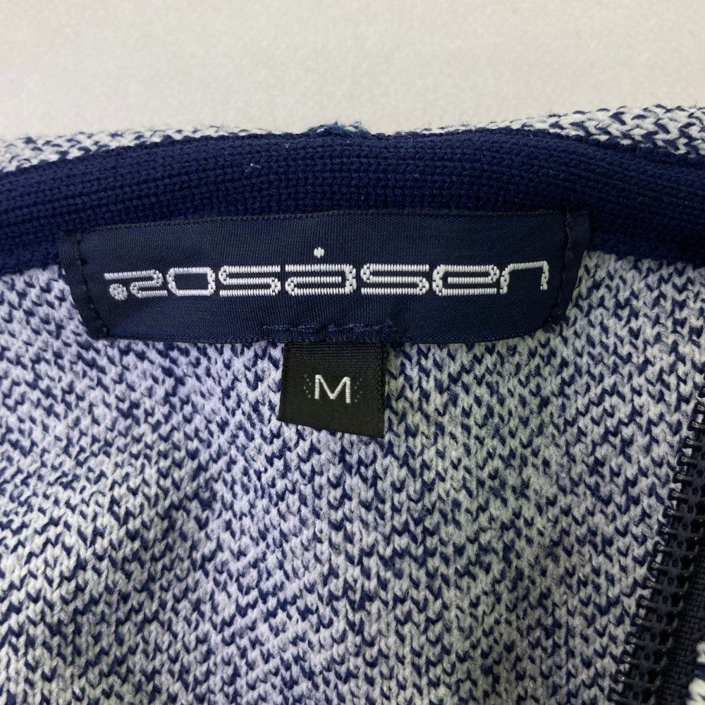 サイズ：M ROSASEN ロサーセン 長袖 ニット ジップパーカー 総柄