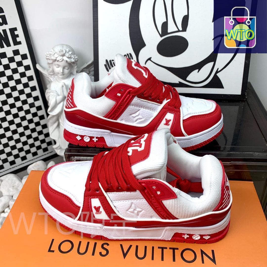 LOUIS VUITTON Trainer レザーカジュアルロートップファッション