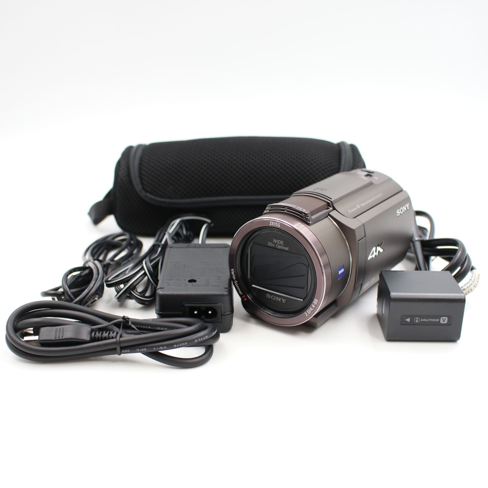 SONY FDR-AX45 TI ブロンズブラウン 4K ビデオカメラ Handycam ソニー