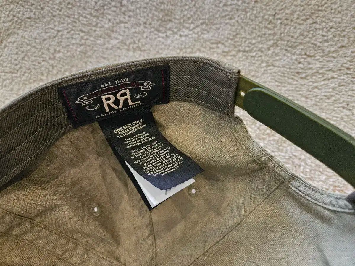 ダブルアールエル 衣服 ダイ ボールキャップ rrl カーキ
