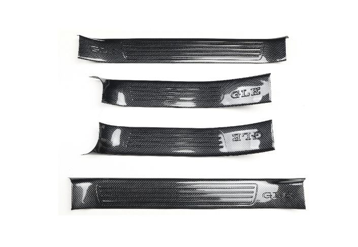 メルセデス ベンツ GLEクラス W166 2015-2019年 スカッフプレート サイドガーニッシュ 4P ブラバスロゴ ABS