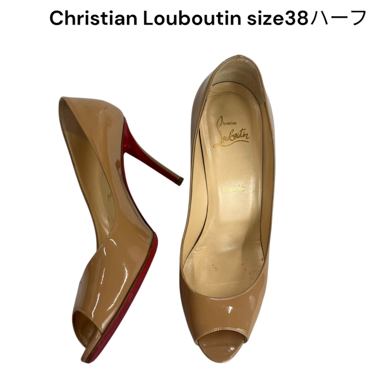クリスチャンルブタン オープントゥサンダル レディース SIZE 38 3a5 