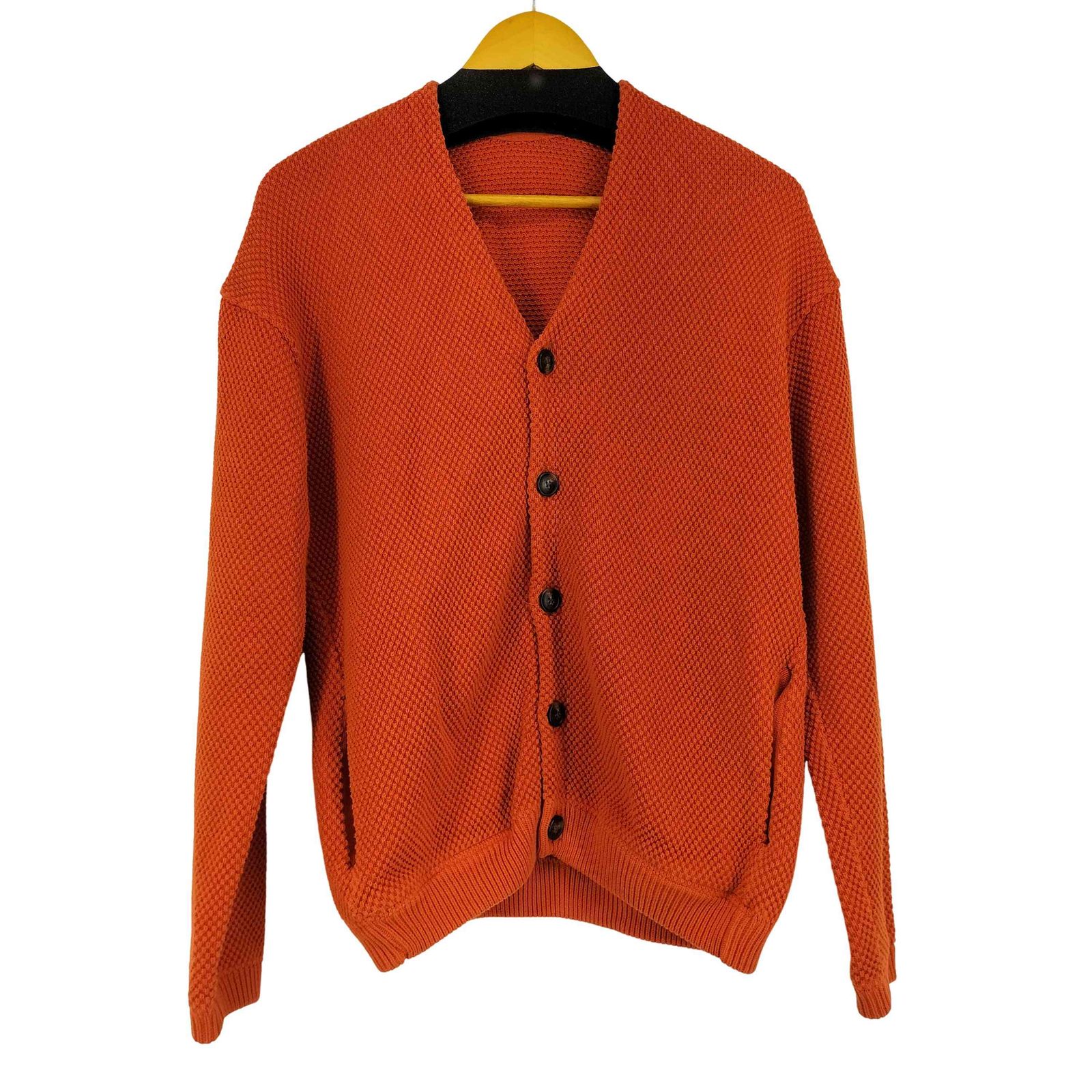 クレプスキュール crepuscule 17AW Moss Stitch Cardigan 鹿の子編み V 