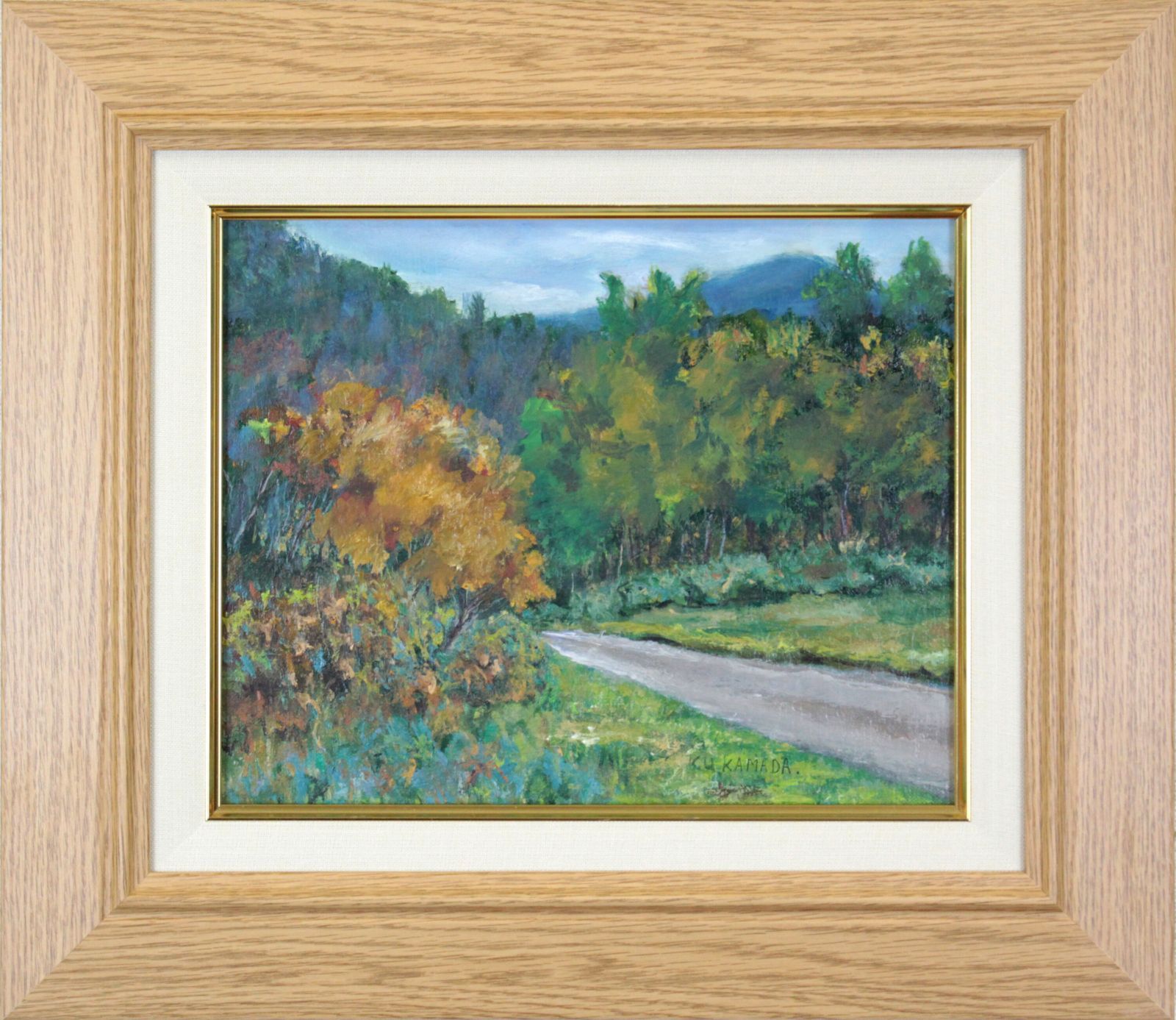 鎌田国子『紅葉』油彩画【真作保証】 絵画 鎌田国子『紅葉』油彩画【真作保証】 絵画 - メルカリ